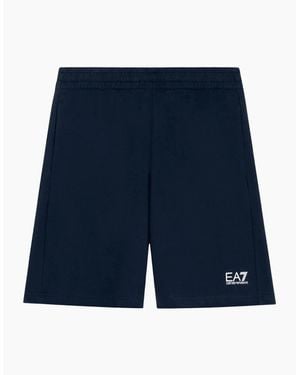 EA7 Core Id/ Cotton Shorts - Blue
