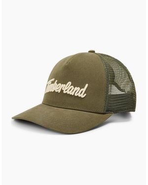 Timberland 3D Logo Wordmark Trucker Cap - Green