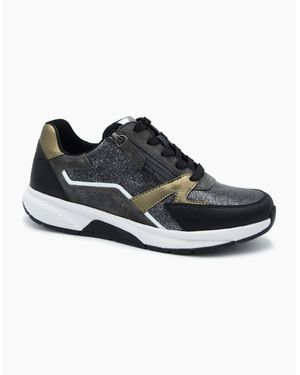 Gabor Rolling Soft Adora 56.878 Ladies Trainer - Black