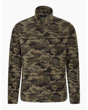 Mountain Warehouse Camber Ii Half Zip Fleece Top - Green