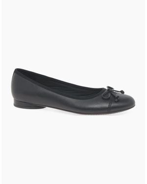 Clarks Loreleigh Rae Ballet Court Shoes - Black