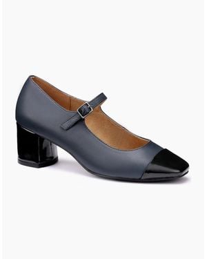 Hotter Shimmer Mary Jane Court Shoes - Blue