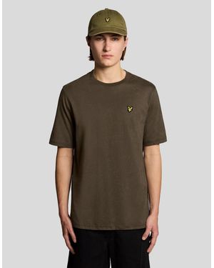 Lyle & Scott Heavy Wash Cotton T-Shirt - Brown