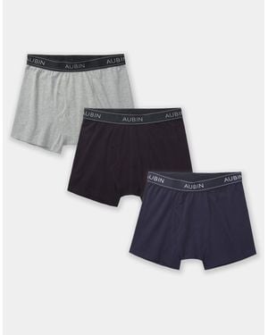 aubi Fen Boxer 3 Pack - Blue
