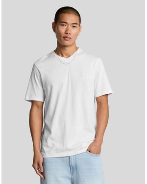 Lyle & Scott Superfine Cotton V Neck T-Shirt - White