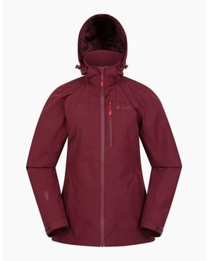 Mountain Warehouse Ladies Rainforest Ii Extreme Waterproof Jacket - Red