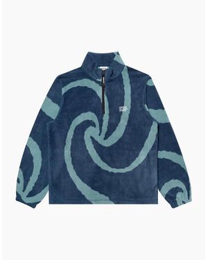 Parlez Chevy 1/4 Zip Lagoon Fleece Lagoon - Blue