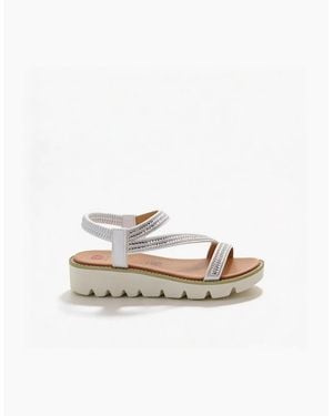 Heavenly Feet Fresco Slingback Sandals - White