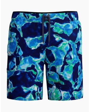 Speedo Lookout Graphic Print Boardshorts - Blue