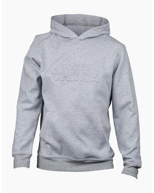 Hard Yakka Embossed Hoodie Light Marle - Blue