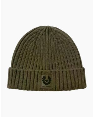 Belstaff Watch Beanie Hat Khaki - Green