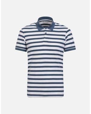 Mountain Warehouse Wren Stripe Cotton Polo Shirt - Blue