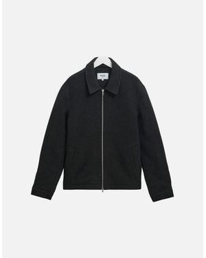Wax London Eldon Jacket Boiled Wool - Black