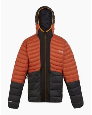 Regatta Hooded Hybrid Puffer Jacket With Zipped Pocket - Red