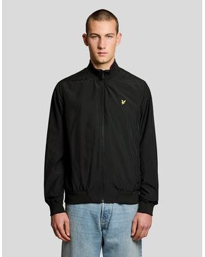 Lyle & Scott Funnel Neck Shell Jacket - Black