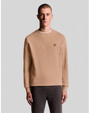 Lyle & Scott Cotton Crew Neck Sweatshirt - Natural