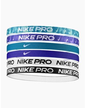 Nike Flex Classic Headband (Pack Of 6) - Blue