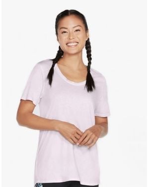 Skechers W1Ts330/Prlv Diamond Wash Hatha Scoop Neck Orchid Hush - White