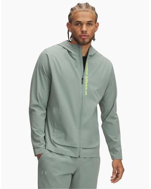 Under Armour Outrun Storm Hooded Running Jacket - Green