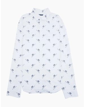 Balenciaga All Over Logo Shirt 9040 - White