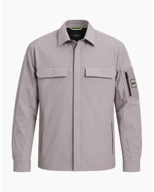 BOSS Boss Tour Overshirt Open - Grey