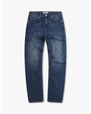 Vingt Quatre Denim Vingt Quatre Straight Fit Mid Jeans - Blue