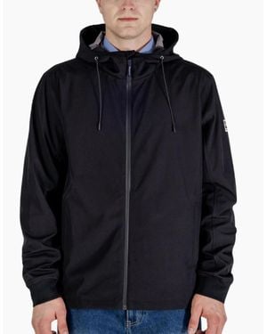 Aquascutum Active Hooded Stretch Windbreaker Jacket - Blue