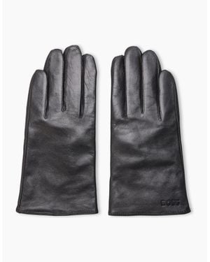 BOSS Gioli Leather Gloves - Black