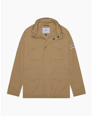 Aquascutum Active Stretch M-65 Khaki Jacket - Natural