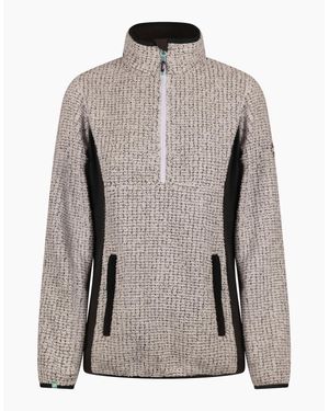 Trespass Ladies Lia Half Zip Fleece Top - Grey