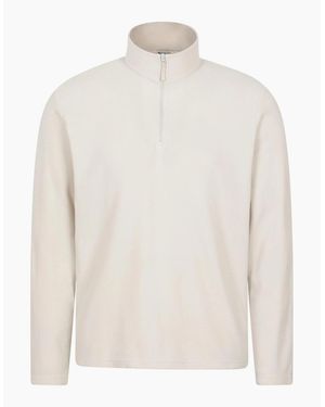 Mountain Warehouse Camber Ii Half Zip Fleece Top - White
