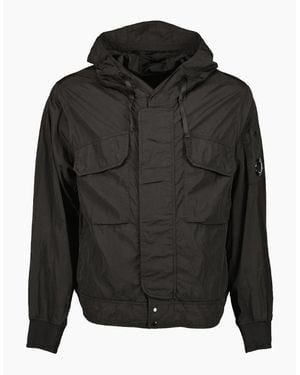 C.P. Company Chrome-R Hooded Lens Jacket - Black