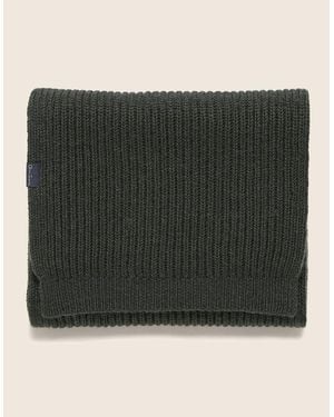 Oliver Sweeney Wool Blend Ribbed Scarf - Black