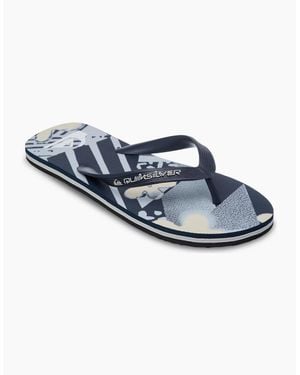 Quiksilver Molokai Art Flip Flops - Blue