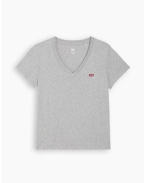 Levi's Levi's V-Neck Short Sleeve T-Shirt - Grey