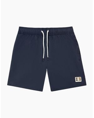 Aquascutum Club Check Pocket Beach Shorts 11 - Blue