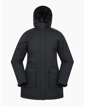 Mountain Warehouse Ladies Ranger Water Resistant Padded Parka - Blue