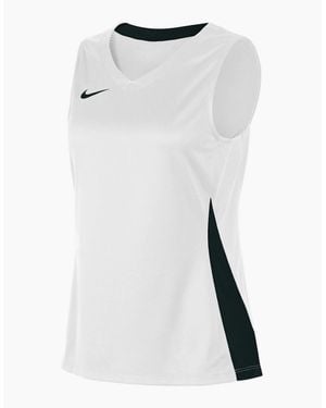 Nike V-Neck Sleeveless Jersey Singlet - White