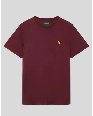 Lyle & Scott Cotton Crew Neck T-Shirt - Red