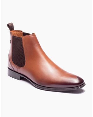 Base London London Ellison Leather Tan Boots - Pink
