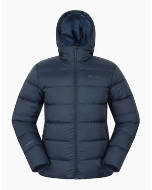 Mountain Warehouse Stratus Down Packable Hooded Jacket - Blue