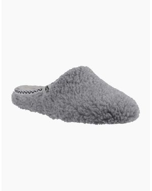 Hush Puppies Good Slipper Teddy Mule Slippers - Grey