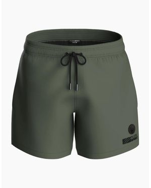 Philipp Plein Plein Sport Basic Logo Medium Boardshort Swim Shorts - Green