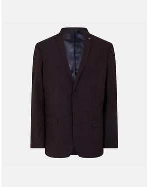 Ted Baker Burgundy Blazer - Blue
