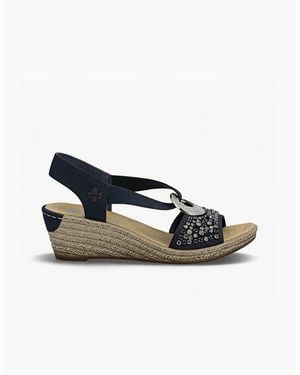 Rieker 62451-14 Slingback Sandals - Blue