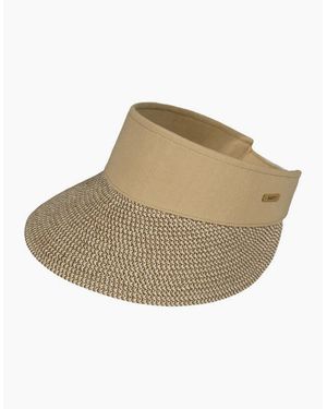 Barts Vesder Raffia Sun Visor Baseball Cap - Natural