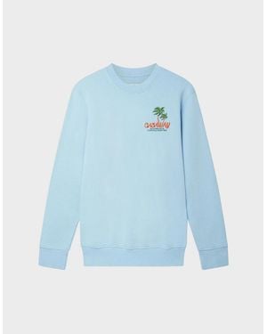 CASABLANCA Embroidered Sweatshirt Coachella Valley - Blue