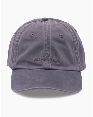 Stone Island S0106 Canvas Cap - Grey