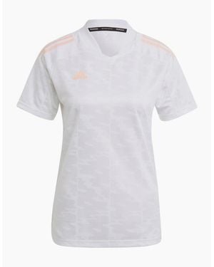 adidas Condivo21 Regular Fit Short Sleeve T-Shirt - White