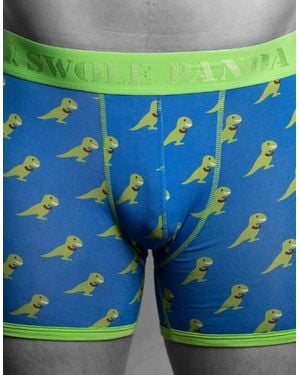 Swole Panda T-Rex Bamboo Boxer Brief - Green